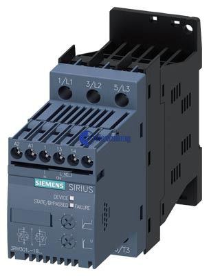3RW3003-2CB54 SIRIUS soft starter 22.5mm 3 A, 1.1 kW/400 V, 40 °C 200-400 V AC, 24-230 V AC/DC spring-type terminals}