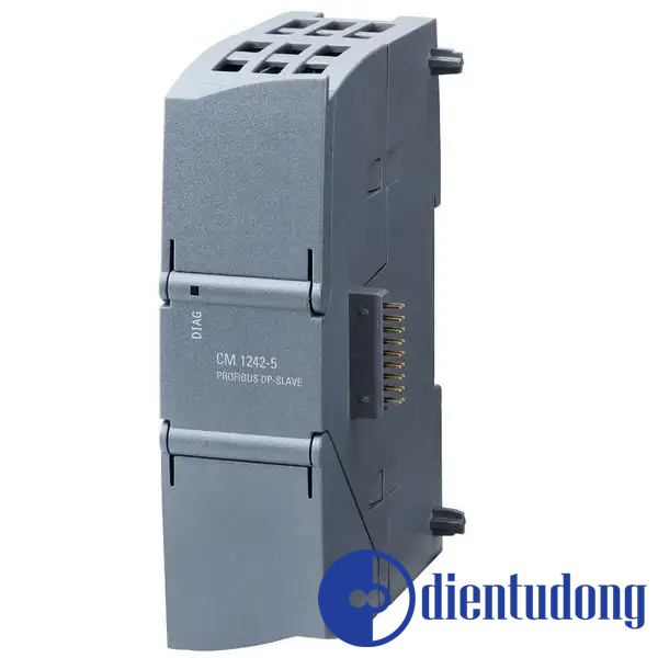 6GK7242-5DX30-0XE0 communications module CM 1242-5; for connection of SIMATIC S7-1200 to PROFIBUS as DP slave module.
